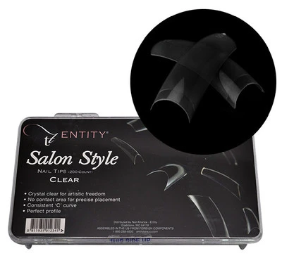 Entity Salon Style Nail Tips - Clear - 200ct 3 Entity Salon Style Nail Tips - Clear - 200ct
