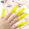 Professional Reusable Plastic Gel Polish Soak Off Remover Wrap Clip Cap - YELLOW 10pc -Best Manicure Store 12700y 42016 94641 23135 95938 41567 11587 75059.1629302378