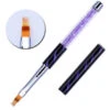 Professional Metal Nail Art Ombre Brush - Purple Rhinestone Handle -Best Manicure Store 12733 600 10021 04392 40604.1629303767
