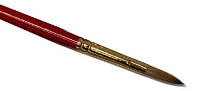 Red Sable Nail Brush Oval #8 3 Red Sable Nail Brush Oval #8