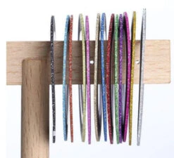 NDi Beauty Nail Art Matte Glitter Striping Tape Line Sticker - 13 Rolls