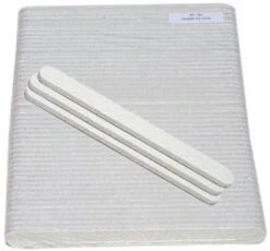 White Washable Cushion Nail File - 50/pack - 80/100