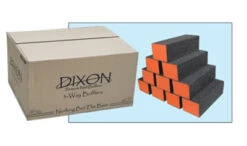 Dixon 3-Way Premium Orange/Black Buffer Black Grit - 100/180 Grit - 500 Per Box