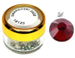 Swarovski 2028 Xilion Hotfix Flat Back SS5 Siam - 100 Pcs