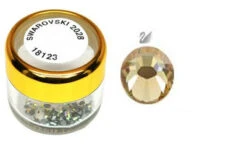 Swarovski 2028 Xilion Hotfix Flat Back SS5 Lt. Colorado Topaz - 100 Pcs