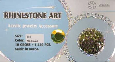 Rhinestone Art AB Color - Jonquil - 1440ct 4 Rhinestone Art AB Color - Jonquil - 1440ct - Image 2