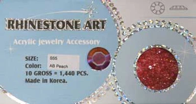 Rhinestone Art AB Color - Peach - 1440ct 4 Rhinestone Art AB Color - Peach - 1440ct - Image 2