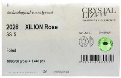 Swarovski 2028 Rhinestones - Peridot (214) 3 Swarovski 2028 Rhinestones - Peridot (214)