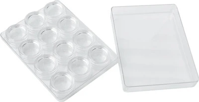 Clear Jar Storage Set 12 Pcs - 3ml 3 Clear Jar Storage Set 12 Pcs - 3ml