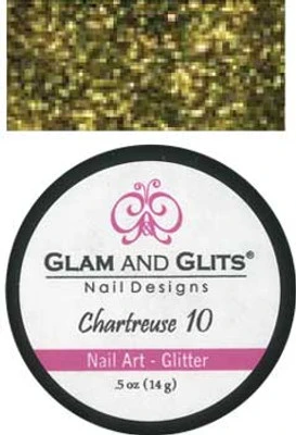 Glam & Glits Nail Art Glitter: Chartreuse - 1/2oz 3 Glam & Glits Nail Art Glitter: Chartreuse - 1/2oz