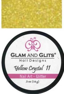 Glam & Glits Nail Art Glitter: Yellow Crystal - 1/2oz 4 Glam & Glits Nail Art Glitter: Yellow Crystal - 1/2oz - Image 2