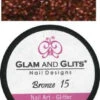 Glam & Glits Nail Art Glitter: Bronze - 1/2oz
