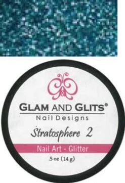Glam & Glits Nail Art Glitter: Blue Jewel - 1/2 Oz