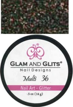 Glam & Glits Nail Art Glitter: Multi - 1/2oz -Best Manicure Store 18636 36 03295 20212 74985 36743 58274 25669 83750.1629300848
