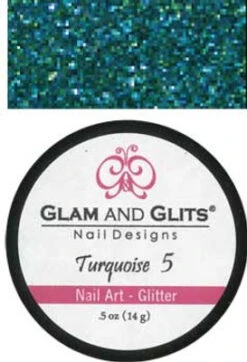 Glam & Glits Nail Art Glitter: Ocean Spray Jewel -1/2 Oz