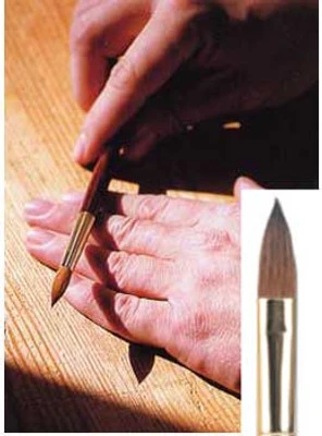 Master Kolinsky Nail Brush - Oval # 20 3 Master Kolinsky Nail Brush - Oval # 20