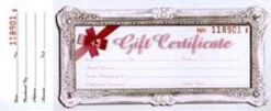 Gift Certificate/Red Bow - 50ct