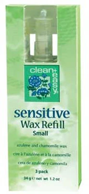 Clean + Easy Small Sensitive Wax Refill - 3pk