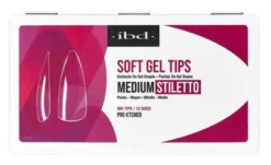 Ibd Clear Soft Gel Tips - Medium Stiletto - 504 CT -Best Manicure Store 36204 13293 81384.1680736114