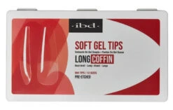 Ibd Clear Soft Gel Tips - Long Coffin - 504 CT -Best Manicure Store 36209 00086 63620.1680736118