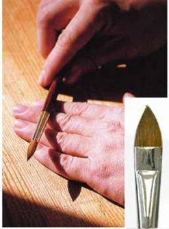 Master Kolinsky Nail Brush - Filbert# 8