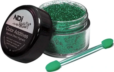 NDI Beauty Color Additives Glitter Turquoise Green - .5oz 3 NDI Beauty Color Additives Glitter Turquoise Green - .5oz