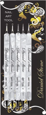 Dot Tool Marble Handle - WHITE5-piece Set