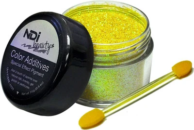 NDI Beauty Iridescent Glitter Golden Sun Yellow - .5oz 3 NDI Beauty Iridescent Glitter Golden Sun Yellow - .5oz