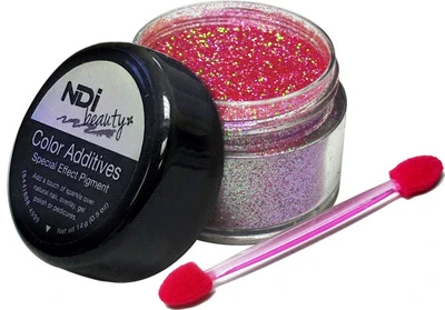 NDI Beauty Iridescent Glitter Flirtatious Rose - .5oz 3 NDI Beauty Iridescent Glitter Flirtatious Rose - .5oz