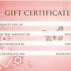 Gift Certificate - 50ct / Design Heart & Butterfly (GC108) -Best Manicure Store HGC108 08816 46641 23035 73372 08285 13606 80540.1629301000