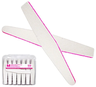 Berkeley Jumbo Taper White Nail File - 50 Files - 80/80 Grit 3 Berkeley Jumbo Taper White Nail File - 50 Files - 80/80 Grit