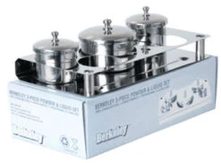 Berkeley 3-piece Stainless Steel Liquid & Powder Set (5-hole Base)