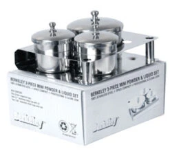 Berkeley 3-piece Stainless Steel Liquid & Powder Set (3-hole Base)