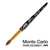 Monte Carlo Kolinsky Black Marble Acrylic Handle/Nail Brush #18 -Best Manicure Store NB367A BM 18 Z 600 74486 57094 01563 01151.1629302278
