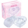 Powder Jar With Lid - Heart Shaped - Crystal -Best Manicure Store PJ131 Z1 41406 83887 31607 20682 54538 82416 36556.1629301017