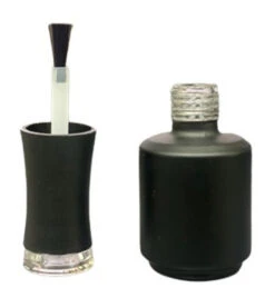 DL Pro Empty Black Amber Glass Polish Bottle .5 Oz - 6 PCS -Best Manicure Store SL1502 1 00077.1706824190