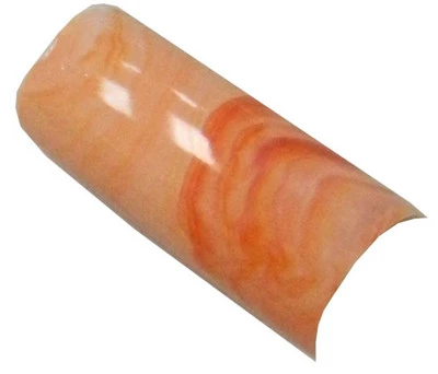 Lamour Marble Nail Tips -Pastel Orange 110 Tips