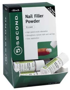 Ibd 5 Second Nail Filler Powder Display - 12/pk