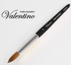 Valentino Pure Kolinsky Black Wood Handle #14 -Best Manicure Store nb325a1 14 600 80072 46712 46918.1643071252