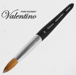 Valentino Pure Kolinsky Black Wood Handle #22 -Best Manicure Store nb325a1 22 600 47951 41005 64767 96155.1629302274