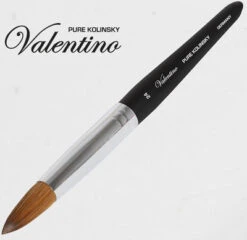 Valentino Pure Kolinsky Black Wood Handle #24 -Best Manicure Store nb325a1 24 600 28800 71392 04804 24166.1629302275